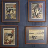 Japanese Woodblock Prints, Toyokuni III, Hiroshige, 19c