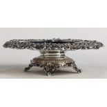 Tiffany and Co. silverplate reticulated compote in the Rococo Taste