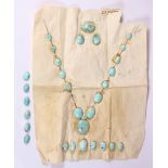 Collection of unmounted turquoise cabochans