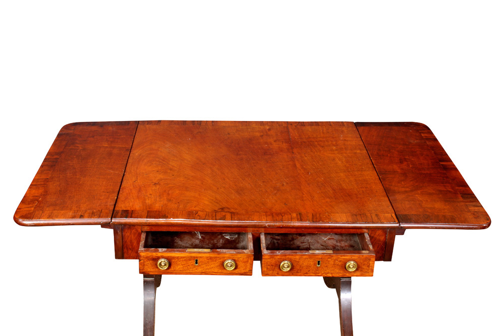 English Regency rosewood and mahogany table circa 1810 - Image 3 of 4