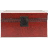 Chinese Pigskin Red Trunk