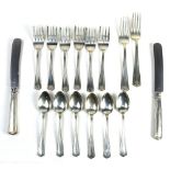 (lot of 16) International Brandon sterling silver partial flatware set