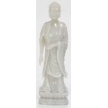 Chinese Pale White Carved Hardstone Figure