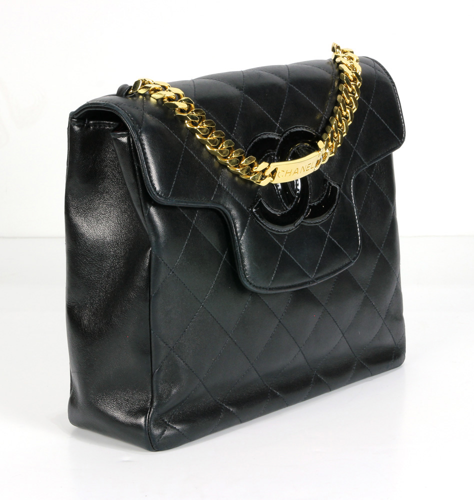 Chanel rare vintage chain logo tote - Image 2 of 6