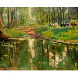 Painting, Emile Claus