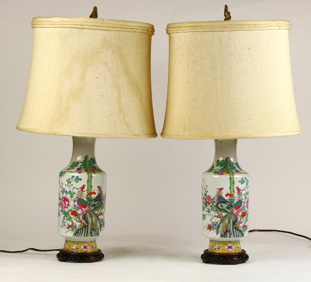 Chinese Pair of Lamps