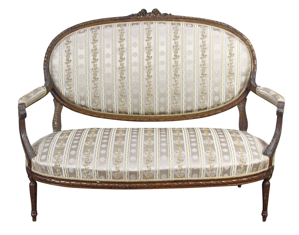 (lot of 3) Louis XVI style salon suite - Image 5 of 7