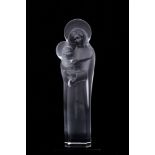 Lalique frosted glass Madonna and Child