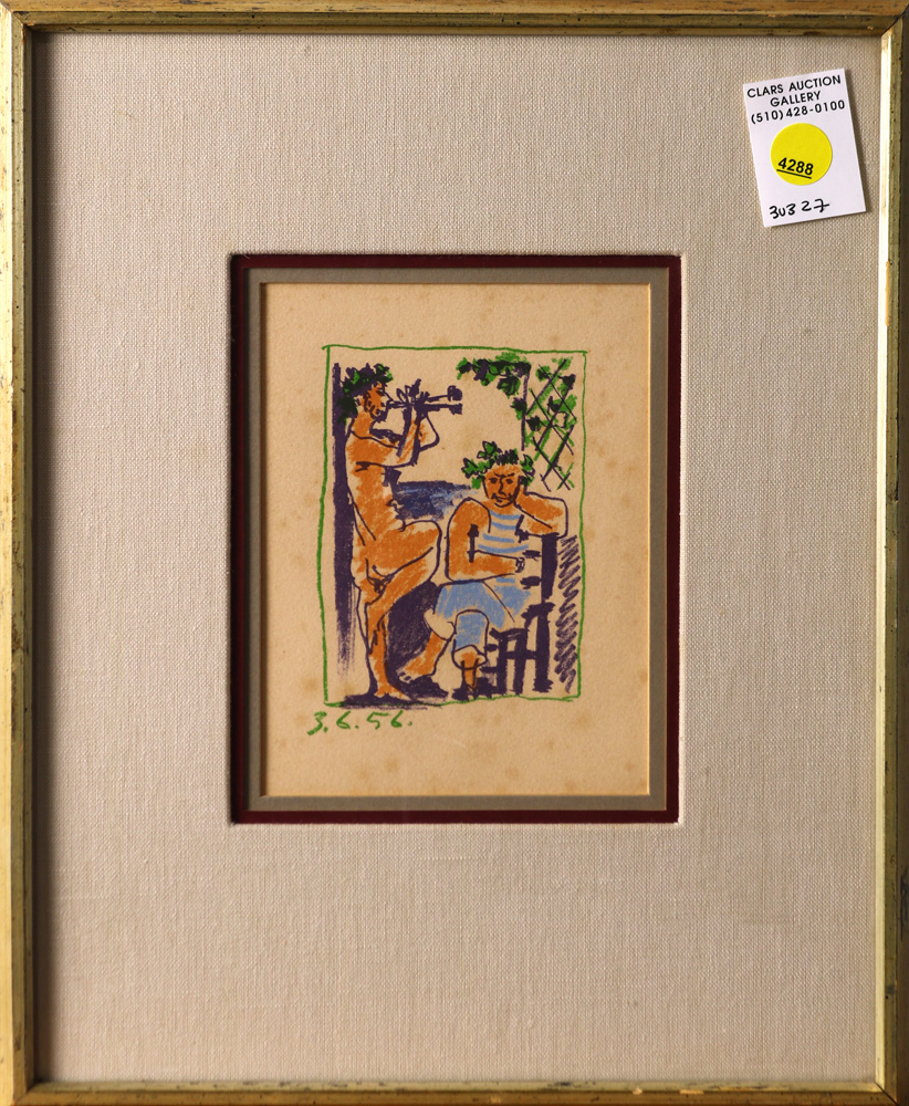 Print, Pablo Picasso, Faune et Marin