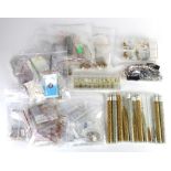 Collection of cultured pearl, silver, plated, gold-filled, metal beading and stringing supplies