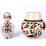(Lot of 2) Hopi pottery group