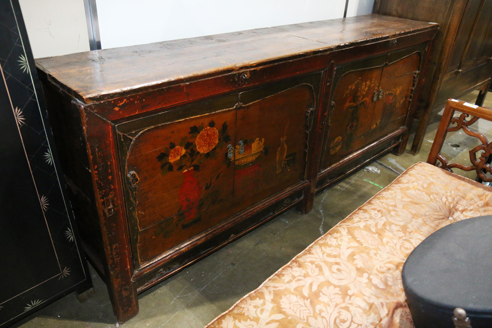 A Large Chinese Wood Cabinet