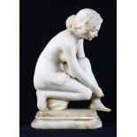 Italian alabaster figural sculpture after the antique