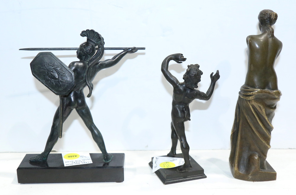 Sculpture, Greco-Roman bronze replicas - Image 2 of 2