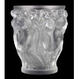 Lalique "Bacchantes" crystal vase