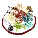 Collection of multi-stone, bead, metal jewelry