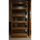 Globe Wernicke oak barrister bookcase, circa 1920