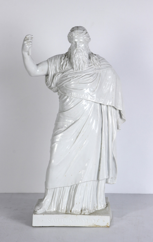 Continental porcelain figure of Hercules