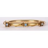 Opal, 14k yellow gold bracelet