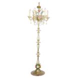 Venetian glass floor lamp