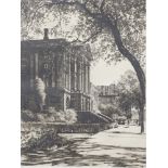 Print, Samuel Chamberlain, The Rogers Building MIT