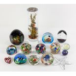 (lot of 15) Paperweight group