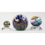 (lot of 3) Paperweight group