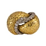 Shreve & Co., diamond, 18k yellow gold ring