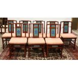 (Lot of 9) A Chinese Dining Table Set