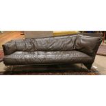 Felicerossi Isabella brown leather sofa