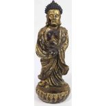 Chinese gilt bronze figure of Standing Buddha