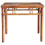 Chinese Clear Lacquered Altar Table