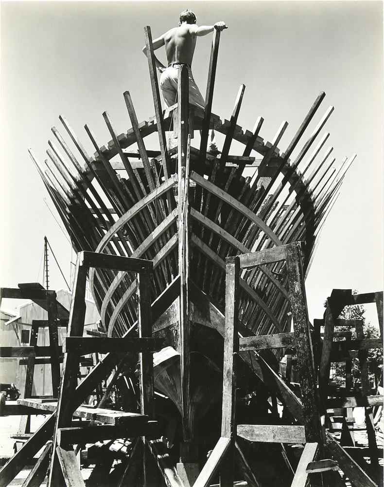 Photograph, Edward Weston, Boat Builder, Wilmington