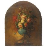 Painted screen, Floral Still Life