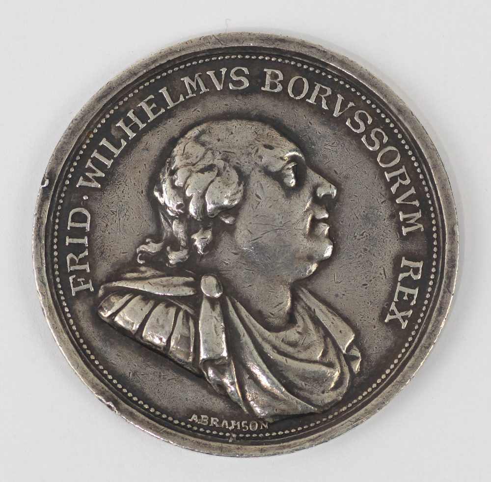 Continental silver Frid Wilhelmus medal