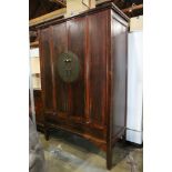 Chinese dual-panel wood cabinet