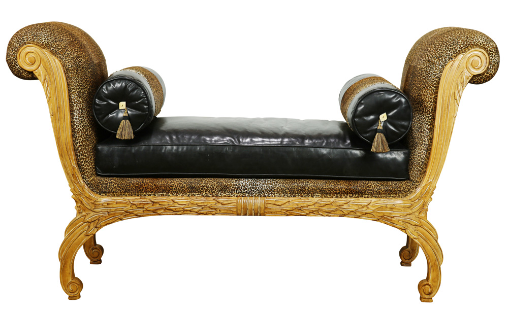 Hollywood Regency style chaise lounge