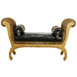 Hollywood Regency style chaise lounge