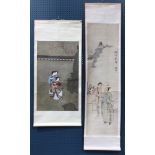 (Lot of 2) Chinese Hanging Scrolls