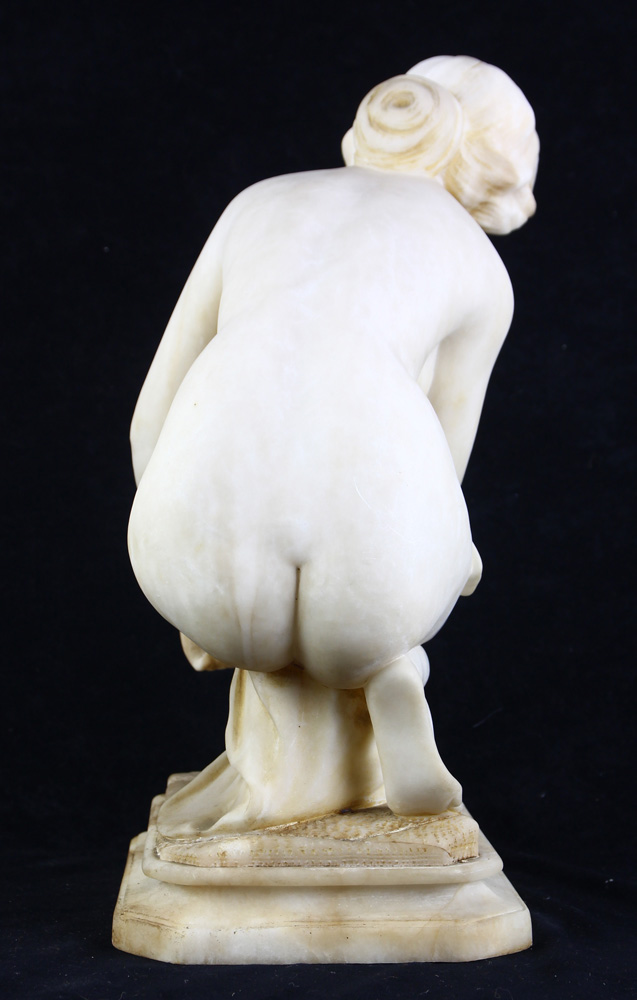 Italian alabaster figural sculpture after the antique - Image 4 of 8