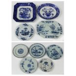 (lot of 9) Early English Delftware group