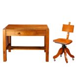 (lot of 2) Arts & Crafts style oak desk