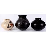 (lot of 3) Old Casa Grandes jars