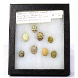 (lot of 8) Egyptian style scarab group