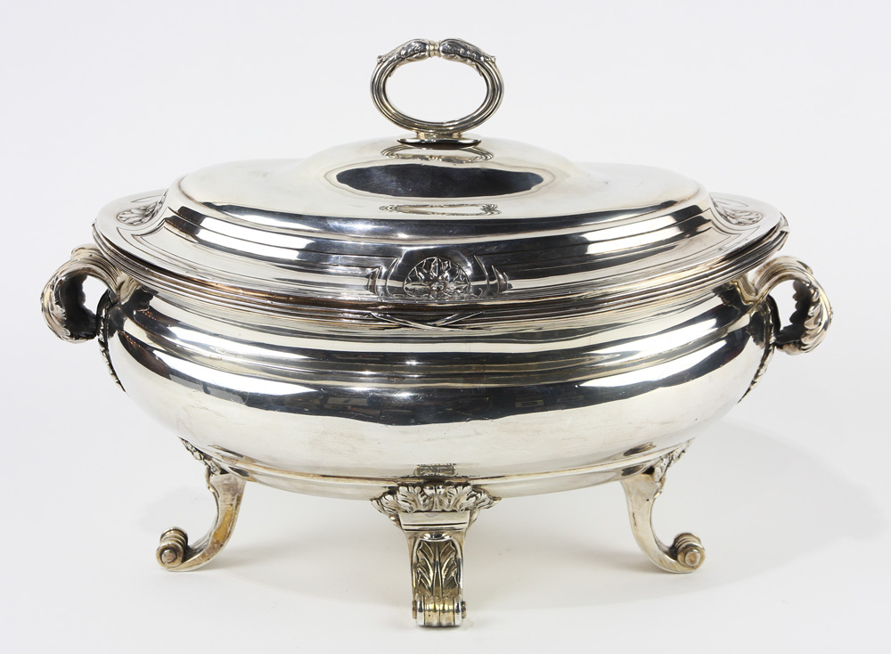 George III sterling covered tureen, William Pitts, London, circa 1821