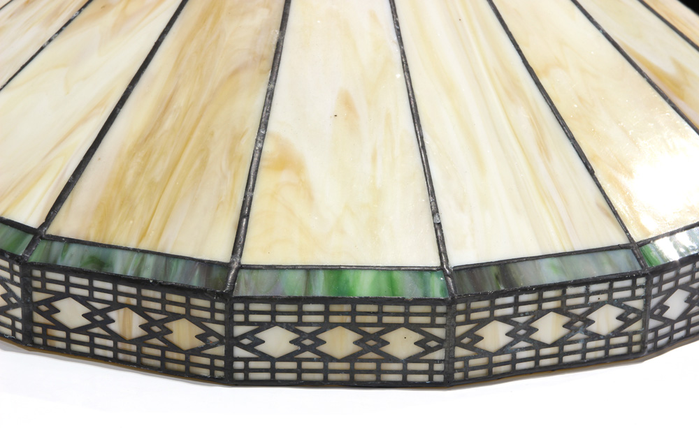 An Arts and Crafts leaded glass lampshade - Image 2 of 2