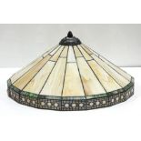 An Arts and Crafts leaded glass lampshade