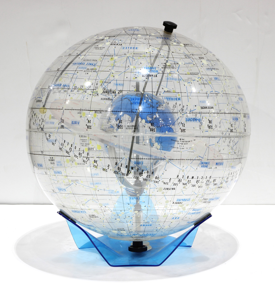 A Trippensee transparent celestial globe