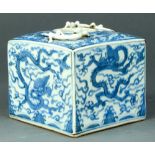 A Chinese blue and White Brush Holder