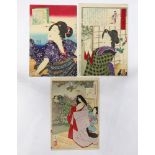 Japanese Woodblock Prints, Toyohara Kunichika, Yoshitoshi